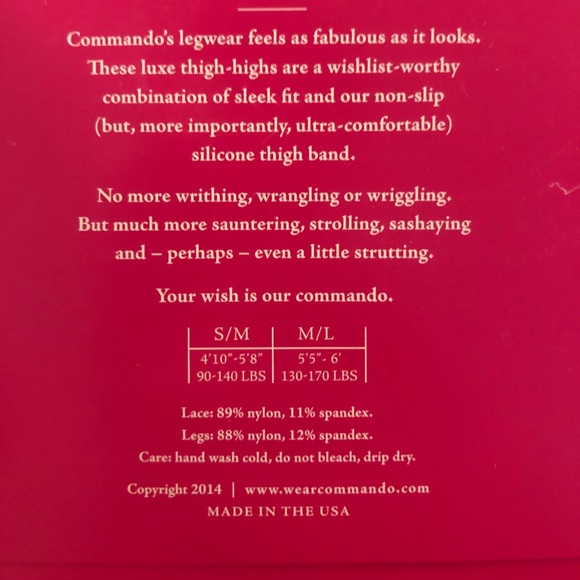 NIB Commando Up All Night Sexy Sheer - Multi Color - Picture 3 of 3